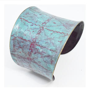 2024 Christmas Brass Engagement Cuff Bracelet USA Discounts Chunky Open <b>Bangle</b> 8mm <b>Copper</b> Geometric Multicolor <b>Bangle</b> - Product Image 6