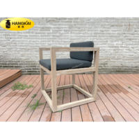 Ensemble de table et de chaises en teck durable pour l'extérieur, pour hôtel, villa, jardin