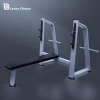 Banc de musculation plat robuste pour entraînement de force, équipement de fitness commercial, banc olympique pour soulevé de terre
