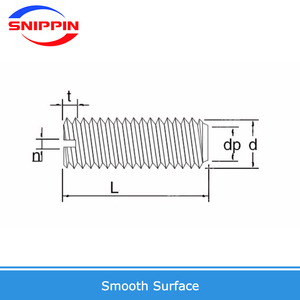 201 Stainless Steel <strong>Set</strong> <strong>Screw</strong> M3 M4 M5 M6 M8 M10 M12 Metric High Quality Service Electrical Slotted DIN551 With Flat Point - Product Image 6