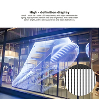Écran LED couleur P15.6 pour grille, panneau d'affichage transparent à persiennes, écran publicitaire extérieur IP65 pour façade mur rideau