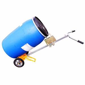 Chariot à bidons d'huile industriel de type bec d'aigle, roues en nylon résistantes à l'abrasion, conteneur à roulettes à quatre roues, OEM acier plastique 450 kg - Product Image 5
