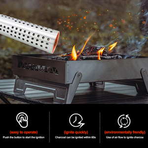 Vertak 18V <span class=keywords><strong>D</strong></span>émarreur rapide sans fil à charbon de bois pour l'extérieur, <span class=keywords><strong>barbecue</strong></span> électrique, allumeur pour foyer, <span class=keywords><strong>cheminée</strong></span> - Product Image 4