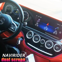 Lecteur multimédia vidéo de voiture à double écran de 24,6 pouces avec Android 15 et CarPlay sans fil pour Mercedes Benz Classe S W213 2018-2021, autoradio