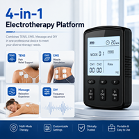 Appareil de physiothérapie de classe II homologué 510K avec écran LCD, 25 modes, double canal, rechargeable, unité TENS EMS