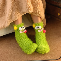 2023 Offre Spéciale Super mignon grands yeux hiver confortable chaussettes épaissi sol hiver chaussettes femmes de haute qualité pour l'hiver