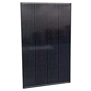 전체 블랙 200w HJT Shingled 태양 전지 패널 가격 Heterojunction Bifacial 하프 컷 태양 전지