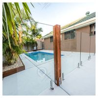 Pince de fixation en acier inoxydable 304 316 pour balustrade en verre sans cadre, pour balcon, escalier, piscine, clôture