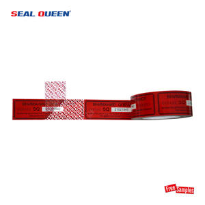 Sello Queen VOID ABIERTO Autoadhesivo Anti ladrón Troquelado Fácil rasgado Sello <span class=keywords><strong>de</strong></span> seguridad con logotipo Cinta a prueba <span class=keywords><strong>de</strong></span> manipulaciones para bloqueo <span class=keywords><strong>de</strong></span> embalaje - Product Image 5