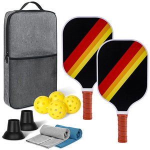 ชุดไม้พายพิกเกิลบอล 2 ไม้ 4 ลูก พร้อมกระเป๋าตาข่าย ได้รับการรับรองมาตรฐาน USAPA รูปทรงมาตรฐาน วัสดุไฟเบอร์กลาส - Product Image 5