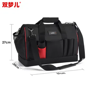 Hardware Tool Kit Electrician Canvas Thickened Pocket Multifunctional Woodworking Tool Bag Large Maintenance Storage Tool Bag