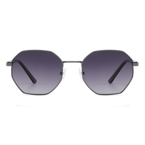 Gafas de Sol Unisex con Marco Metálico Octagonal, Lentes Marrones, Protección UV400, Estilo Moderno para Adultos - Product Image 6