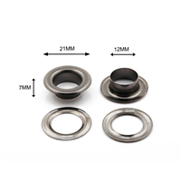 Vente Flash 26 #   Œillet et passant de 12 mm couleur argent gunmetal pour vêtements et sacs à main