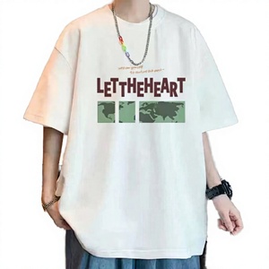 Camiseta Deportiva 100% Algodón, 200 Gramos, Ecológica, Corte Holgado, Estampado con Mapa, Tejido de Punto, para Mujer, Hombre y Unisex - Product Image 3