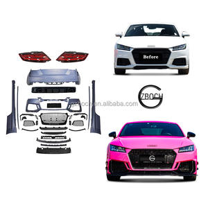 Kits de carrosserie anciens à nouveaux pour 2015-2017 <span class=keywords><strong>Audi</strong></span> <span class=keywords><strong>TT</strong></span> mise à niveau <span class=keywords><strong>2023</strong></span> TTRS modèle voiture pare-chocs jupes latérales pièces automobiles diffuseur TTRS feux arrière - Product Image 1