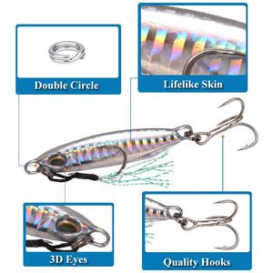 Señuelos de pesca artificiales de 5/6.5cm con lentejuelas y plomos de color para pesca en agua salada, hechos de cobre y plomo. - Product Image 3