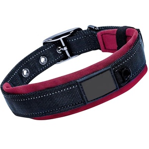 Collier de 2 pouces en néoprène rembourré en nylon multicolore pour chien avec boucle ardillon en métal Collier de dressage épais pour animaux de compagnie - Product Image 2