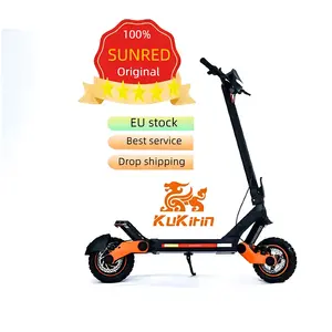 Pronto para enviar Alta qualidade Poderoso Kukirin G3 Único Chute cauda 1200W Sinal Luz Scooters Elétricos para as mulheres