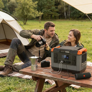 Estación de energía portátil con enchufe británico de 2400W y 2000Wh LiFePO4, onda sinusoidal pura, para respaldo doméstico y camping en autocaravanas - Product Image 5