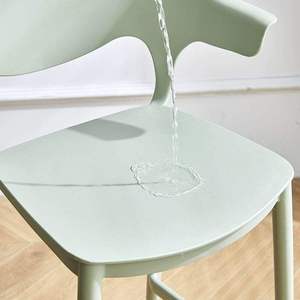 Modern Luxury Fixed Height Bar Stool, Enclosed Curved Backrest, Sturdy <b>Frame</b>, Ideal for Cafés, Bars and Restaurants - Product Image 4