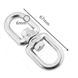 Mosquetón de Acero Inoxidable de 6 mm y 67 mm, Pulido, para Uso General en la Industria - Product Image 1