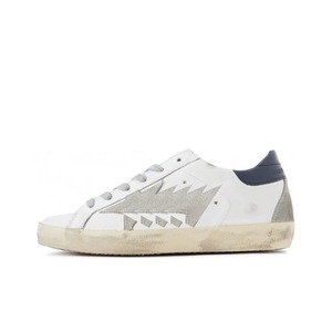 Zapatillas deportivas retro de lujo para mujer, con cierre de cordones, entresuela ligera, aptas para todas las estaciones, color blanco. - Product Image 4
