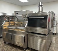 Matériel de restauration hôtelière en acier inoxydable 304, barbecue argentin au charbon de bois, style lift.