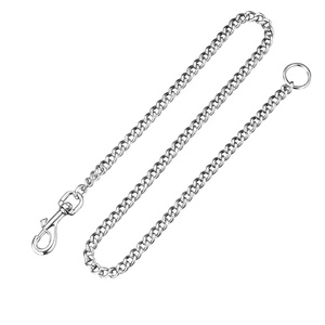 Correa para Perro de Cadena Soldada de Hierro con Eslabones Planos, Estilo Clásico, Diseño Sólido, para Uso en Exteriores, Venta al Por Mayor Premium TW - Product Image 1
