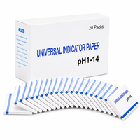 Papier test pH universel 1-14, bandelettes de test pH pour laboratoire, école et centres de recherche