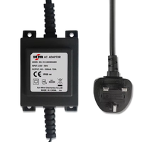 Meilleure vente IP68 12V AC Adaptateur secteur étanche 240V 230V 24V IP68 AC Adopter Transformateur IP 68