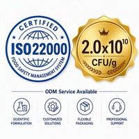 Mélange de Probiotiques Certifié ISO22000 à base de Clostridium Butyricum pour Additifs Alimentaires Animaux (Volaille, Porcs, Bovins) 2.0x10(10)CFU/g