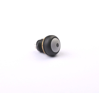 Interrupteur à bouton-poussoir étanche IP67 TOOWEI 12 mm avec borne à souder et voyant rouge auto-bloquant