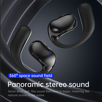 Écouteurs sans fil Bluetooth à oreille ouverte, longue autonomie, avec crochets d'oreille, pour le sport, casque HiFi stéréo pour le gaming