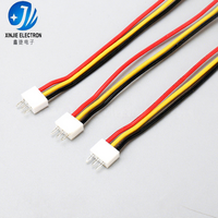 Harness Kabel Konektor Putih 3P XH Pabrik Kustom, Kabel Jumper Berkode Warna 1007 untuk Perakitan Kabel Kontrol Refrigerasi