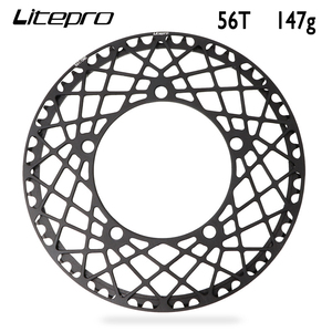 In Lega di alluminio LP singola ruota di bicicletta pieghevole anello della catena 56T 130BCD Nero/Rosso/Oro/parti di biciclette - Product Image 2