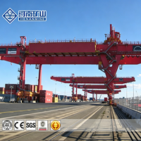 Grue portique professionnelle RMG pour conteneurs, 35, 40, 50, 60 tonnes, montée sur rail, pour la manutention des conteneurs en port et en entrepôt