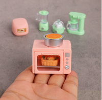 Mini four à riz, mini four, mini presse-agrumes, mini cuiseur vapeur en plastique pour maison de poupée, jouet de décoration pour enfants de 5 à 14 ans, unisexe