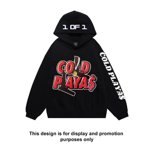 Streetwear Custom Logo Embroidered Printing No <b>String</b> Cut Edge Breathable Eco-Friendly Heavyweight 100% Cotton Raw Hem Oversized - Product Image 3
