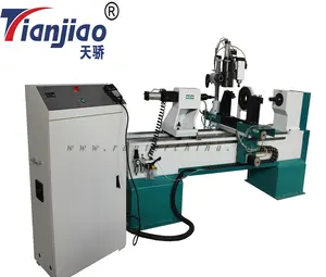 Máy Tiện Khắc Gỗ 4 Trục CNC Dùng Cho Đồ Gỗ 3D Khắc Hình Trụ.