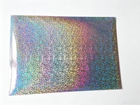 Autocollant holographique antistatique en PVC de haute qualité, personnalisé, à une face, auto-adhésif, effet verre brisé, pour utilisation en dessin animé