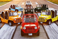 Mini coche eléctrico aprobado por la CEE de 96V para 4 personas impermeable de aluminio Moke Beach Buggy Cars Morris Mini Moke