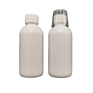 200cc 실험실을 위한 백색 야윈 병 기침 시럽 측정 모자 액체 약 시약 병 - Product Image 1