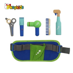 2024 Fashion Portable Pretend Play pink Wooden <strong>Toy</strong> <strong>Hairdressing</strong> <strong>Set</strong> for Girls W10D516 - Product Image 5