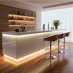 Piani di Lavoro Personalizzati in Corian, Materiale Superficie Solida Durevole per Isole Cucina, Tavoli e <span class=keywords><strong>Bar</strong></span> di Alta Gamma - Product Image 3
