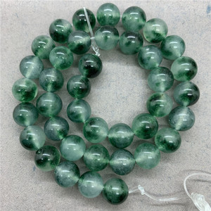 Cuentas lisas redondas de <span class=keywords><strong>Calcedonia</strong></span> <span class=keywords><strong>verde</strong></span> al por mayor, cuentas sueltas de piedra natural para la fabricación de joyas (AB2104) - Product Image 4