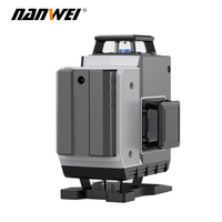 NANWEI Niveau laser professionnel à auto-nivellement 16 lignes 4D Fil 360 degrés Haute précision Outils industriels d'extérieur Batterie