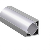 Profil en aluminium de diffuseur de lumière LED de taille Mini en forme de V 18.5mm pour la coupe de décorations d'angle d'éclairage de garde-robe d'armoire
