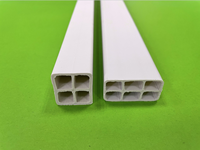 Tube carré creux en PVC extrudé mat, couleur personnalisée, écologique, moderne, pour la décoration intérieure et les comptoirs de cuisine