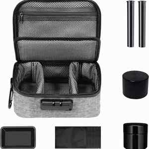 Eco-friendly Waterproof Fabric Smell Smoke Kit Carbon Lined Smell Proof <b>Stash</b> Bag <b>Secret</b> Odor Proof Storage Box with Lock - Product Image 3