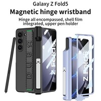 Dropshipping Produit Ultra-mince Bracelet élastique Support PC Pen Case pour Samsung pour Galaxy Z Fold 5 Mobile Phone Accessory